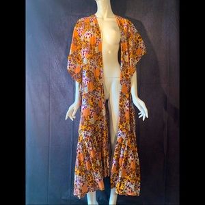 Long Patchwork Bohemian Cardigan